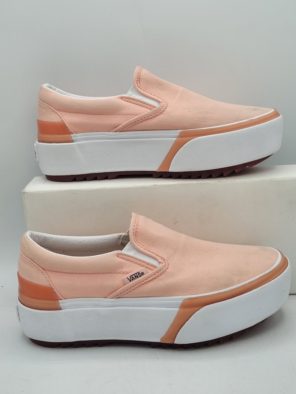Vans Stacked Peach Platform Size 6 In Womens 4.5 In Mens